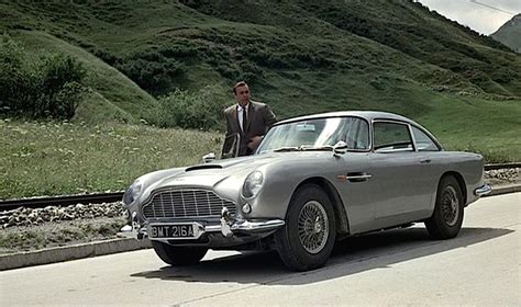 Aston Martin Db5 Sean Connery As Ian Flemings James Bond 007 In