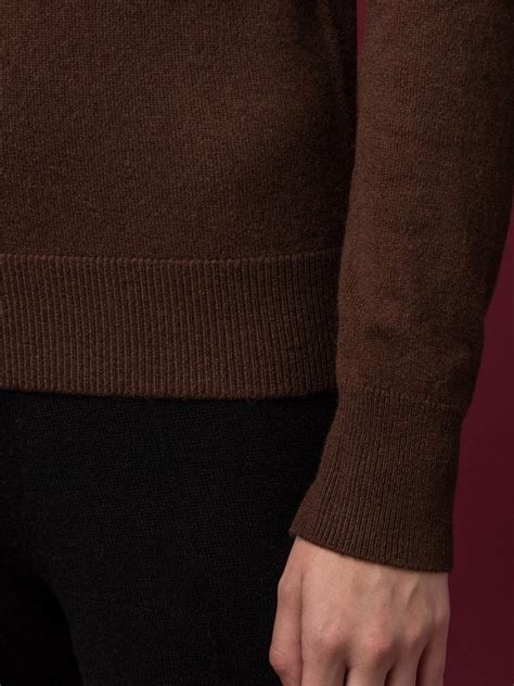 Pure Cashmere Nyc Turtleneck Sweater Brown Garmentory