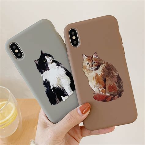 Cute Cat Phone Case For Iphone Xr 6 6s 7 8 Plus X Xs Max Cases Lovely