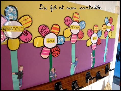 Voir plus d'idées sur le thème maternelle, ecole, couvertures de cahier. Du fil et mon cartable : Arts Visuels | Décoration porte ...