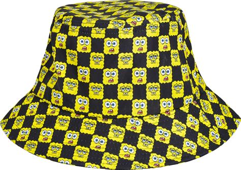 Concept One Spongebob Squarepants Bucket Hat Packable Travel Hat Wide