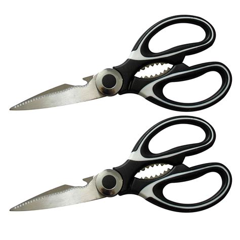 Multifunction Kitchen Scissors 2 Piece Set Heavy Duty Food Shears For