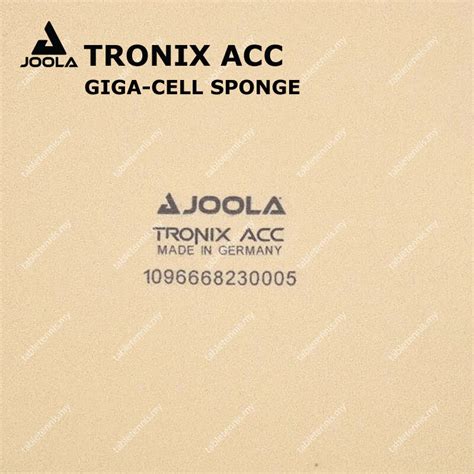 Joola Tronix Acc Spin Elastic Table Tennis Rubber Made In Germany Lg
