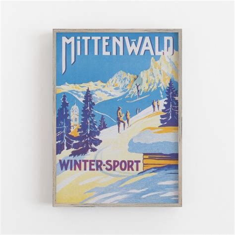 Munich Germany Travel Poster Printable Wall Art Instant Etsy