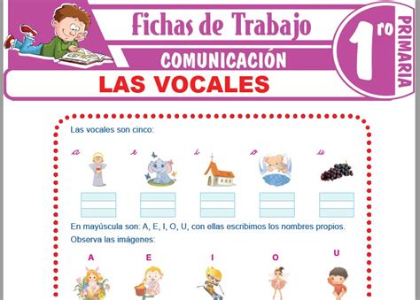 Las Vocales Para Preescolar Y Primer Grado De Primaria En Leer Y