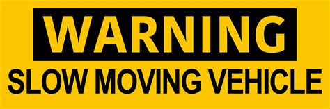 Buy Av Warning Slow Moving Vehicle Bumper Sticker Vehicle Decals