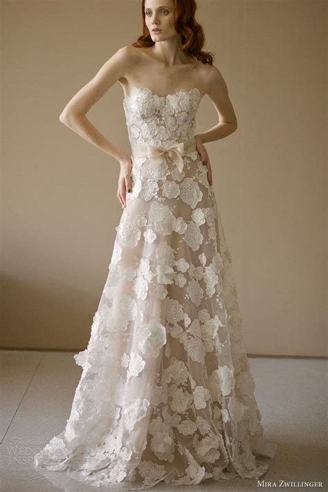 Love Mira Zwillinger 2014 Bridal Beatrice Strapless Wedding Dress