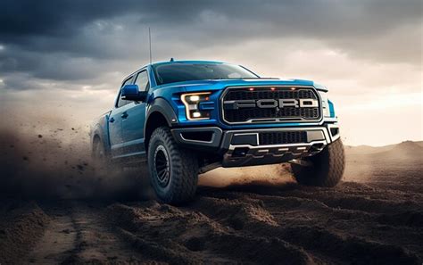 Premium Ai Image 2020 Ford F 150 Rpi Raptor In Rocky Areas In The
