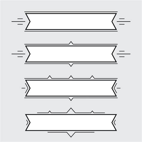 Premium Vector Flat Vector Ribbons Banners Flat Isolated On White