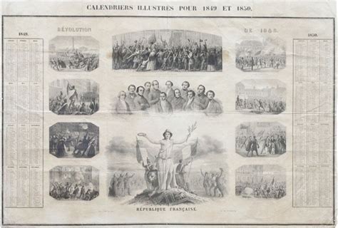 Drop Title Calendriers Illustrés Pour 1849 Et 1850 Revolutions Of