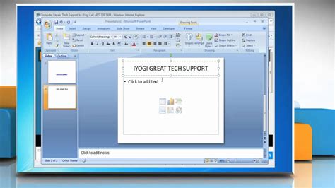 Microsoft® Powerpoint 2007 Add Hyperlinks To Presentation On Windows