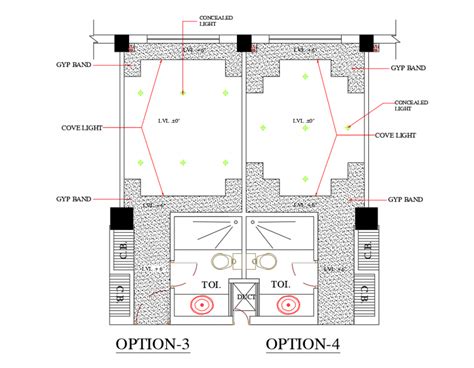 Bedroom False Ceiling Layout Plan Details Cad Drawing Dwg File Cadbull