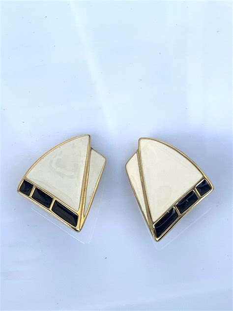 Trifari Sailing Yacht Clip Earrings Unused Condition Thedesigngallery