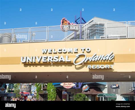 Universal Studios Orlando Entrance High Resolution Stock Photography