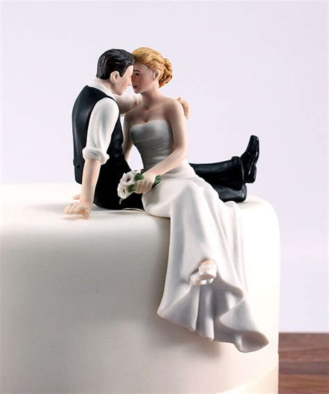 Sitting Cake Toppers Look Of Love Wedding Style And Inspiration Wedding Cake Toppers