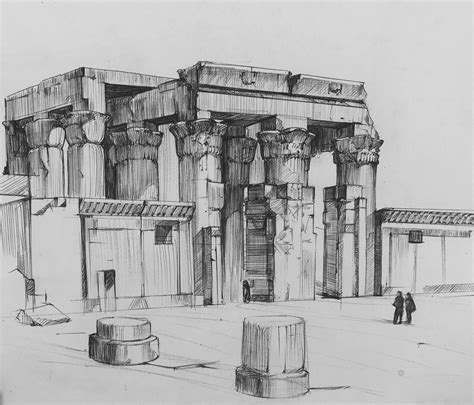 ArtStation Egyptian Temple Quy Ho Ancient Egyptian Architecture
