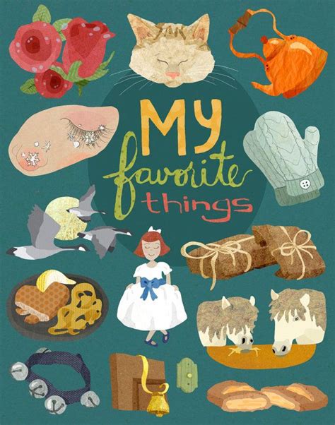 My Favorite Things Print 11x14 Etsy Music Themed Parties Music
