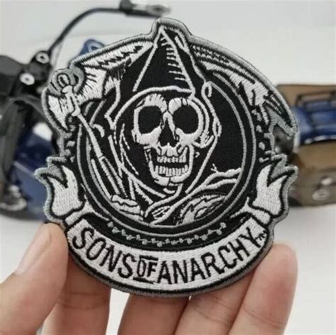 Ecusson Patch Brode Thermocollant Sons Of Anarchy Samcro Biker Motard