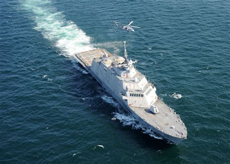 The Littoral Combat Ship Uss Freedom Lcs 1 Conducts Flight Deck