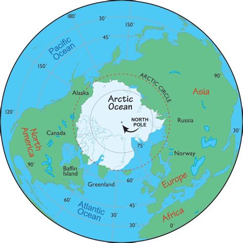 Arctic Map Map Of The Arctic Facts About The Arctic And The Arctic