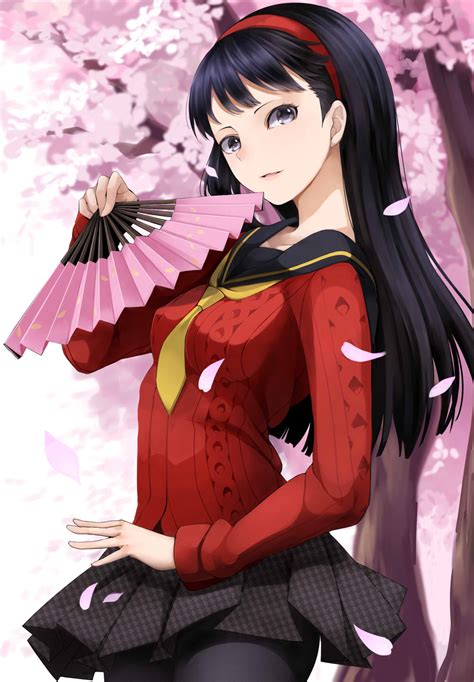 Safebooru 1girl Amagi Yukiko Bangs Black Hair Black Legwear Blunt