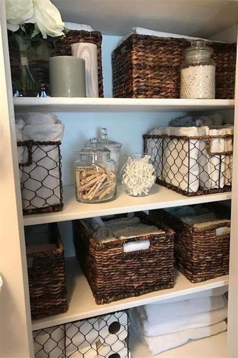 Use a delicate pedestal with nice storage and get smaller bathroom shelves rather than a linen closet. 19 Tried-and-Tested Organizing Tips Our Readers Actually ...