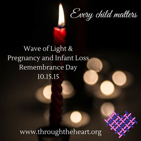 October Is Pregnancy And Infant Loss Awareness Month Through The Heart