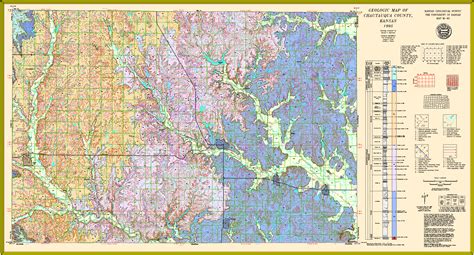 Kgs Geologic Map Chautauqua Large Size