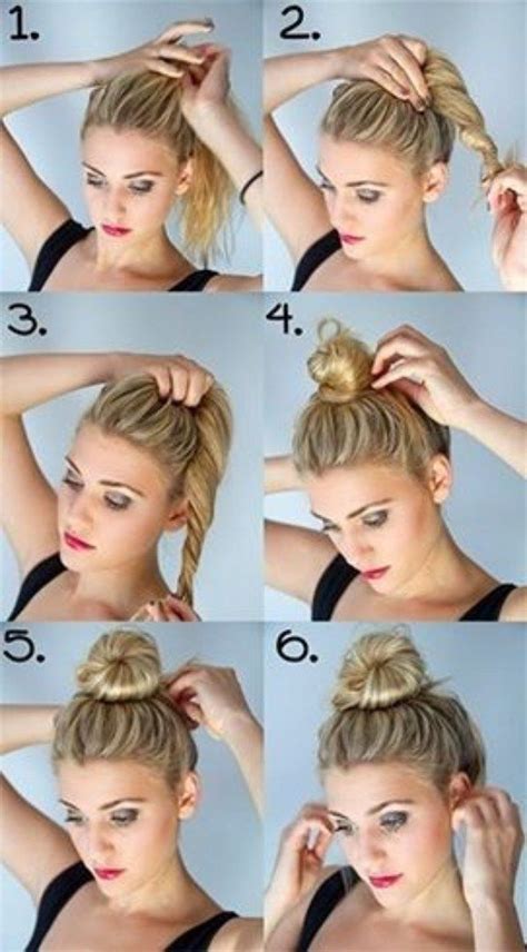 35 Instant Bun Tutorials For Last Minute Office Calls Outfitcafe Messy Bun For Short Hair