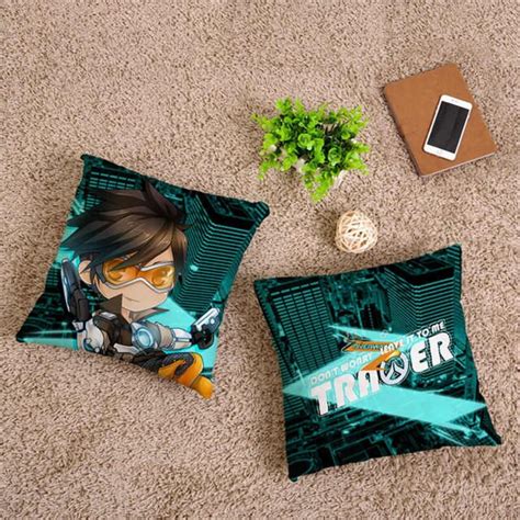 amellor 40 40cm new overwatches pillow cushion ow dva mercy mei reaper genji hanzo tracer anime