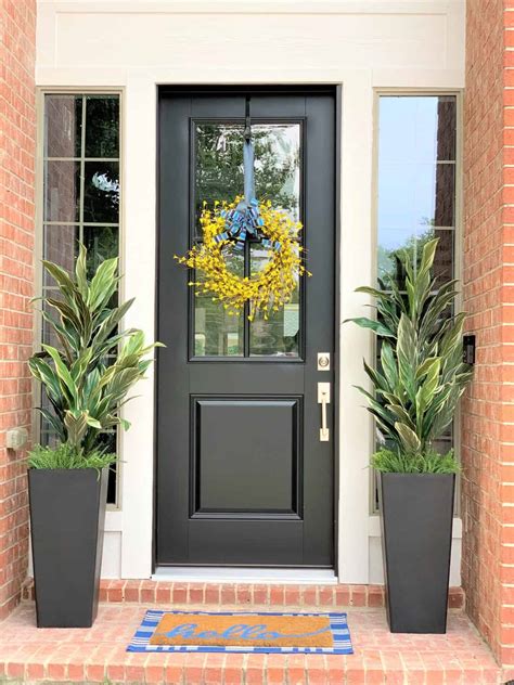 Our New Front Door Reveal Summer Front Porch Thetarnishedjewelblog