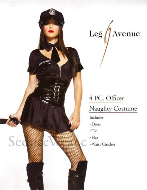 Naughty Police Stripper Cop Adult Halloween Costume New Ebay