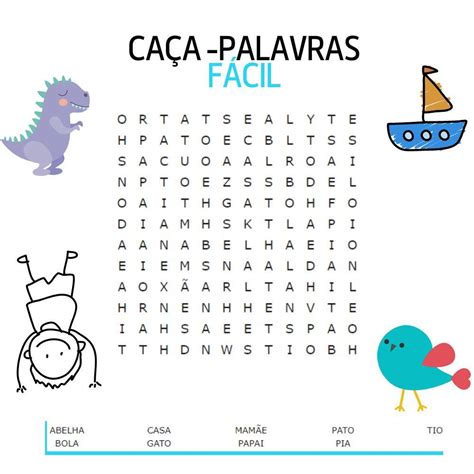 Caça Palavras Para Criançinhas