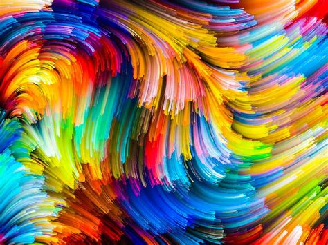 Vibrant Colored Abstract Colors Vibrant Brushes Abstract Hd