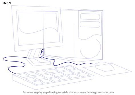 How To Draw A Computer Computers Step By Step