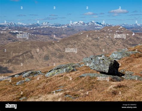 Views From The Top Of Ben Ledi Mountain Trossachs National Park