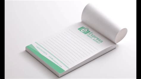 Notepad Printing Cheap Notepads Printing Print East Youtube