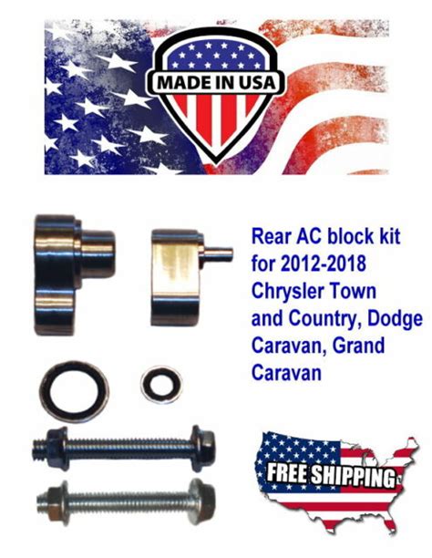 Rear Ac Block Off Kit For 2012 2016 Chrysler Town And Country And Dodge
