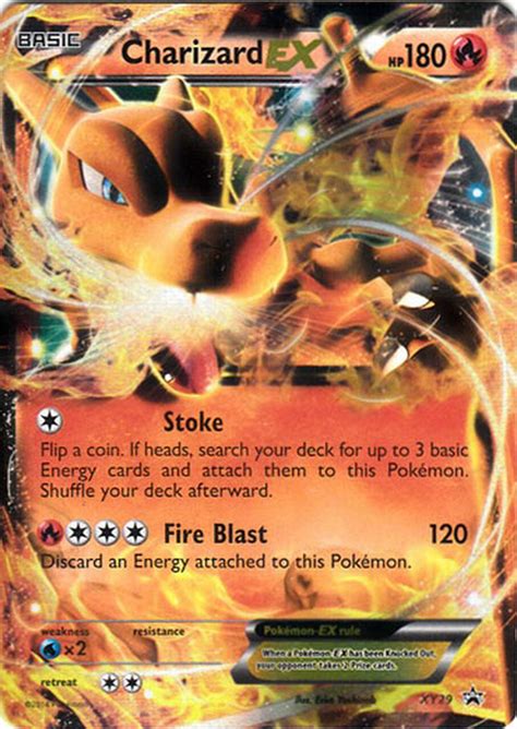 The variant i use also has an o on the other side, as pictured above. Pokemon X Y Promo Single Card Ultra Rare Holo Charizard EX XY29 - ToyWiz