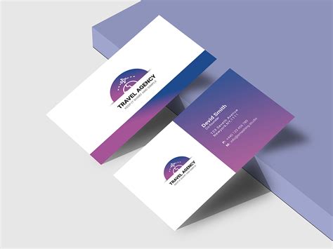 Travel Agency Business Card Template Uplabs