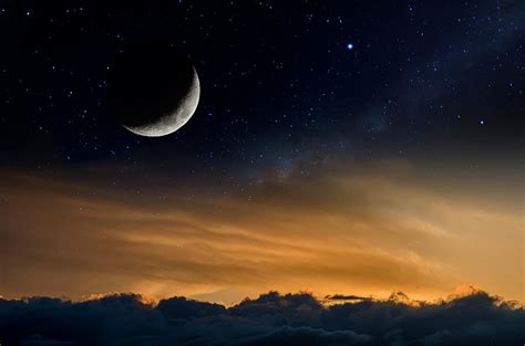 Sunset With Moon And Stars Photograph By Chechi Peinado Pixels