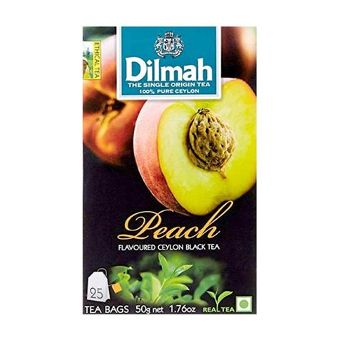 Dilmah Peach Tea Bag 25nos Delice Store