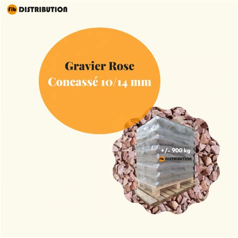 Gravier Rosé Concassé 1014 Mm Sac De 25 Kg