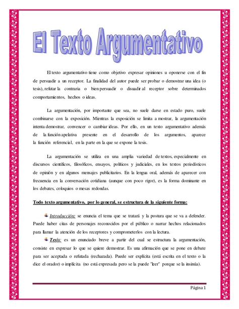 Ejemplo De Texto Argumentativo Sobre La Educacion Opciones De Ejemplo