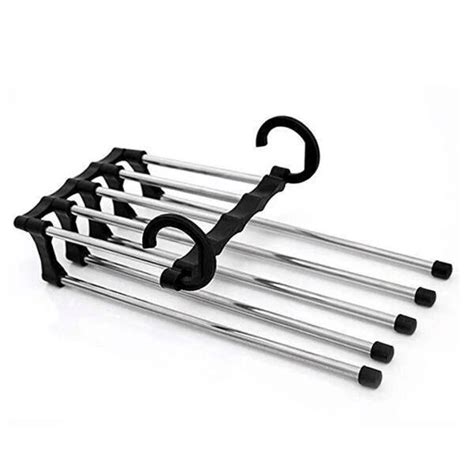Stainless Steel Hangers For Clothes Multifunction 5 In 1 Pant Rack