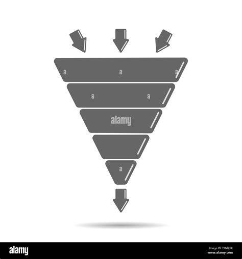 Infographics Lead Generation Sales Funnel With Arrows For Application
