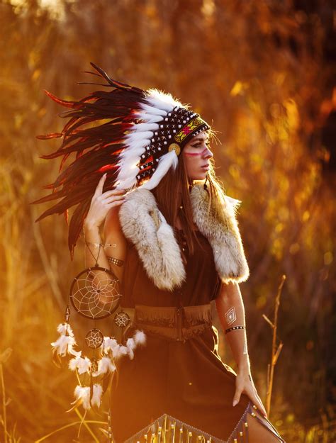 Native American Female Face