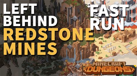 Redstone Mines Minecraft Dungeons Fast Walkthrough Youtube