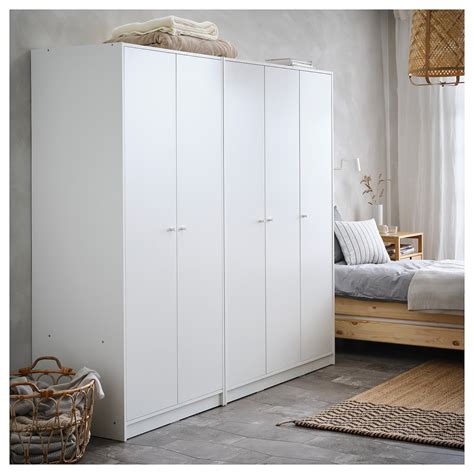 Kleppstad White Wardrobe With 2 Doors Ikea