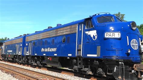 Csx Freight Train Hauling Two Pan Am Emd F Units Youtube